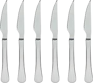 Bergner Munich 6PC Steak Knife Set Silver